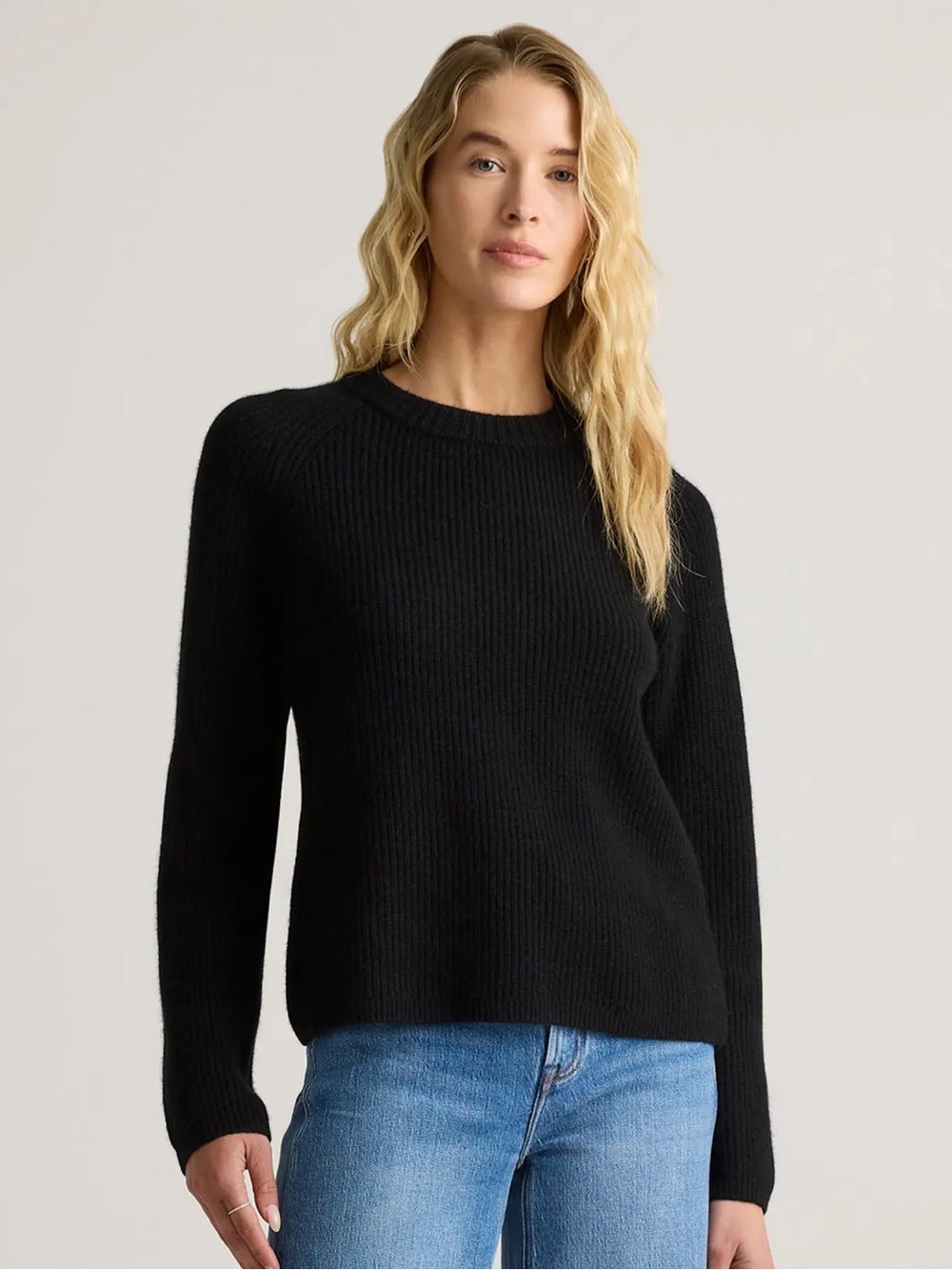 Quince Black Crewneck Sweater - Picture 2 of 10